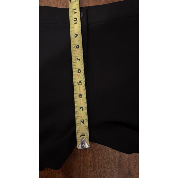 Mosaic & Co High Waisted Black Tailored Dress Shorts Ruffle Pockets Size Large - Picture 8 of 12